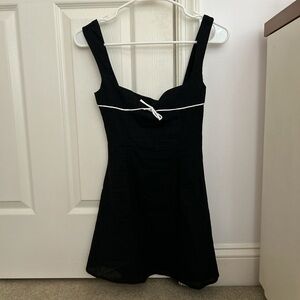 Black Dress with White Trim from peppermayo